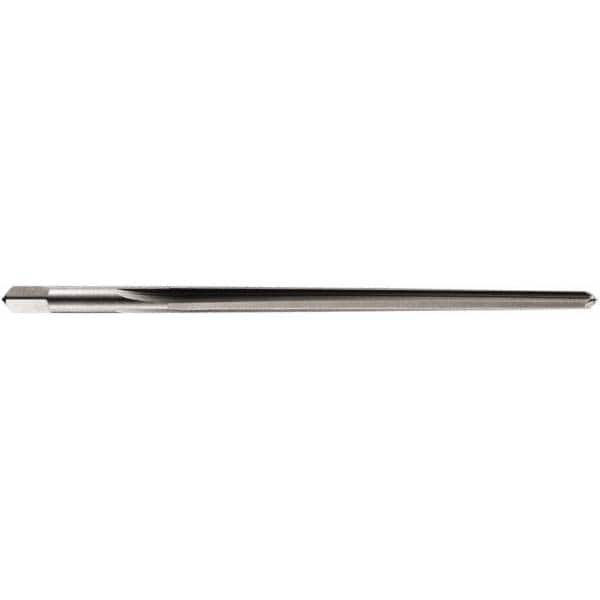 DORMER - 25mm Pin, 1.2096" Diam, 0.9732" Small End, 28mm Diam Straight Shank, 300mm Flute, Taper Pin Reamer - Exact Industrial Supply