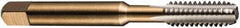 DORMER - 7/8-14 UNF 2B/3B 4 Flute Bright Finish High Speed Steel Straight Flute Standard Hand Tap - Bottoming, Right Hand Thread, 4-11/16" OAL, 1.1811" Thread Length, H4 Limit, Oversize - Exact Industrial Supply