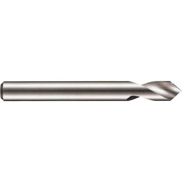 DORMER - 12mm Body Diam, 90°, 102mm OAL, Solid Carbide Spotting Drill - Exact Industrial Supply