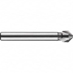 DORMER - 8mm Shank Diam, 3 Flute 90° High Speed Steel Countersink - Exact Industrial Supply