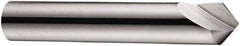 DORMER - 25mm Head Diam, 12mm Shank Diam, 1 Flute 90° High Speed Steel Countersink - Bright Finish, 75mm OAL, Single End, Straight Shank, Right Hand Cut - Exact Industrial Supply