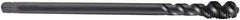 DORMER - M10x1.25 Metric Fine 3 Flute 6H Bottoming Spiral Flute Tap - Cobalt, Oxide Finish, 100mm OAL, Right Hand Flute, Right Hand Thread, Series EX11 - Exact Industrial Supply