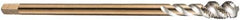 DORMER - M6x0.75 Metric Fine 3 Flute 6H Bottoming Spiral Flute Tap - Cobalt, Bright Finish, 80mm OAL, Right Hand Flute, Right Hand Thread, Series EX10 - Exact Industrial Supply