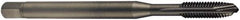 DORMER - M18x2.50 Metric Coarse, 4 Flute, Oxide Finish, Cobalt Spiral Point Tap - Plug Chamfer, Right Hand Thread, 125mm OAL, 30mm Thread Length, 14mm Shank Diam, 6H Class of Fit, Series EP016H - Exact Industrial Supply