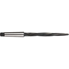 Union Butterfield - 11/16" Reamer Diam, 25/64" Small End Diam, 3MT Morse Taper Shank, 7-1/8" Flute, Bridge Reamer - Exact Industrial Supply