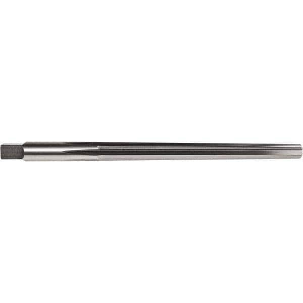 Union Butterfield - #9 Pin, 0.6066" Diam, 0.48" Small End, 9/16" Diam Straight Shank, 6-1/16" Flute, Taper Pin Reamer - Exact Industrial Supply