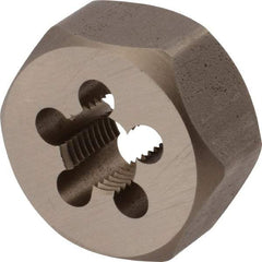 Union Butterfield - 1/4-18 NPT, 1-1/4" Hex, Right Hand, Hex Rethreading Die - 5/8" Thick, Adjustable, Chromium Steel, Series 2025 - Exact Industrial Supply