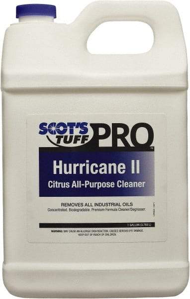 Scot's Tuff - 1 Gal Bottle Oil Removal - Liquid, Biodegradable Cleaner & Degreaser, Citrus - Exact Industrial Supply