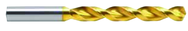 9.6mm Dia. - Cobalt Parabolic Jobber Drill-130° Point-TiN - Exact Industrial Supply