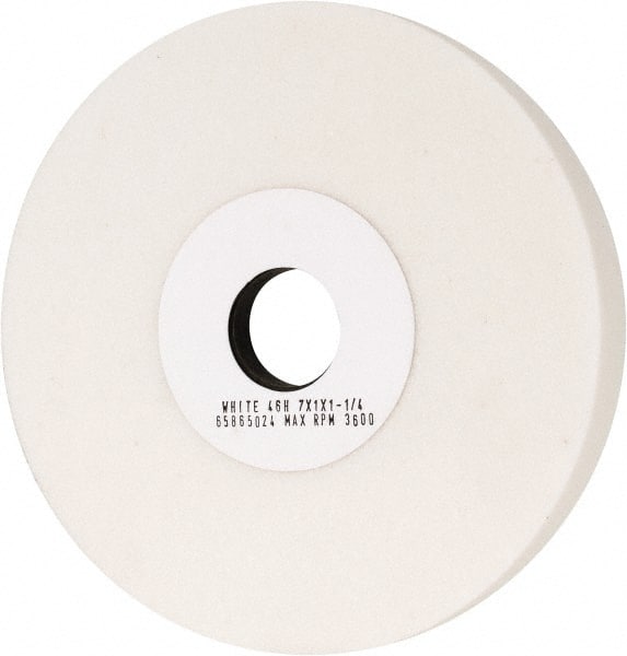 Grier Abrasives - 7" Diam x 1-1/4" Hole x 1" Thick, H Hardness, 46 Grit Surface Grinding Wheel - Exact Industrial Supply
