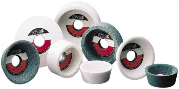 Camel Grinding Wheels - 6" Diam, 1-1/4" Hole Size, 1" Overall Thickness, 120 Grit, Type 50 Tool & Cutter Grinding Wheel - Fine Grade, Silicon Carbide, I Hardness, Vitrified Bond, 3,450 RPM - Exact Industrial Supply