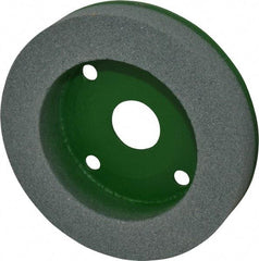Camel Grinding Wheels - 6" Diam, 1-1/4" Hole Size, 1" Overall Thickness, 80 Grit, Type 50 Tool & Cutter Grinding Wheel - Medium Grade, Silicon Carbide, I Hardness, Vitrified Bond, 3,450 RPM - Exact Industrial Supply