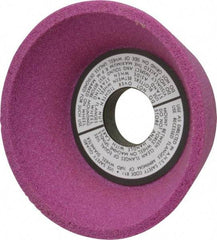 Grier Abrasives - 5" Diam, 1-1/4" Hole Size, 2-3/16" Overall Thickness, 60 Grit, Type 11 Tool & Cutter Grinding Wheel - Medium Grade, Aluminum Oxide, J Hardness, Vitrified Bond, 4,966 RPM - Exact Industrial Supply