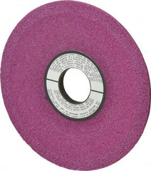 Grier Abrasives - 6" Diam, 1-1/4" Hole Size, 1/2" Overall Thickness, 46 Grit, Type 12 Tool & Cutter Grinding Wheel - Coarse Grade, Aluminum Oxide, J Hardness, Vitrified Bond, 4,138 RPM - Exact Industrial Supply