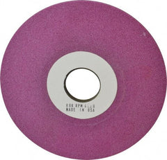 Grier Abrasives - 6" Diam, 1-1/4" Hole Size, 1/2" Overall Thickness, 80 Grit, Type 12 Tool & Cutter Grinding Wheel - Medium Grade, Aluminum Oxide, K Hardness, Vitrified Bond, 4,138 RPM - Exact Industrial Supply