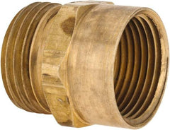 ANDERSON METALS - 3/4 MGHT & 3/4 FPT Garden Hose Male x FIP - Lead Free Brass, Male Hose to Female Pipe Connector - Exact Industrial Supply