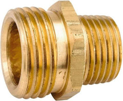 ANDERSON METALS - 3/4 MGHT & 3/8 MPT Garden Hose Male x MIP - Lead Free Brass, Male Hose to Male Pipe Connector - Exact Industrial Supply