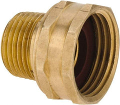 ANDERSON METALS - 3/4 FGHT & 1/2 MPT Garden Hose Female x MIP Swivel - Lead Free Brass, Female Hose to Male Pipe Swivel Connector - Exact Industrial Supply