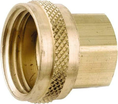 ANDERSON METALS - 3/4 FGHT & 1/2 FPT Garden Hose Female x FIP Swivel - Lead Free Brass, Female Hose to Female Pipe Swivel Connector - Exact Industrial Supply