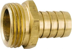 ANDERSON METALS - 3/4 GHT Garden Hose Barb x Male - Lead Free Brass, Male Hose to Barb Connector - Exact Industrial Supply