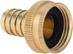 ANDERSON METALS - 3/4 GHT Garden Hose Barb x Female Swivel - Lead Free Brass, Female Hose to Barb Connector - Exact Industrial Supply