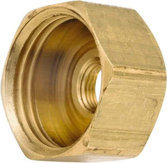 ANDERSON METALS - 3/4 FGHT & 1/8 FPT Garden Hose Female x FIP - Lead Free Brass, Female Hose to Female Pipe Connector - Exact Industrial Supply