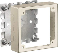 Hubbell Wiring Device-Kellems - 4.64 Inch Long x 1.38 Inch Wide x 4.54 Inch High, Rectangular Raceway Box - Ivory, For Use with HBL500 Series Raceways and HBL750 Series Raceways - Exact Industrial Supply