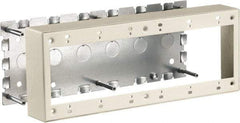 Hubbell Wiring Device-Kellems - 11.89 Inch Long x 1-3/4 Inch Wide x 4.54 Inch High, Rectangular Raceway Box - Ivory, For Use with HBL500 Series Raceways and HBL750 Series Raceways - Exact Industrial Supply