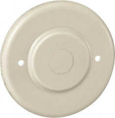Hubbell Wiring Device-Kellems - 4.19 Inch Wide x 0.38 Inch High, Round Raceway Cover - Ivory, For Use with HBL500 Series Raceways and HBL750 Series Raceways - Exact Industrial Supply