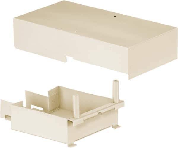 Hubbell Wiring Device-Kellems - 11.31 Inch Long x 4.88 Inch Wide x 3.14 Inch High, Rectangular Raceway Connector Coupling - Ivory, For Use with HBL4750 Series Raceways - Exact Industrial Supply