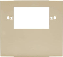 Hubbell Wiring Device-Kellems - 5.12 Inch Long x 4-3/4 Inch High, Rectangular Raceway Plate - Ivory, For Use with HBL4700 Series Raceways and HBL4750 Series Metal Raceways - Exact Industrial Supply