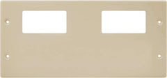 Hubbell Wiring Device-Kellems - 10.22 Inch Long x 4-3/4 Inch High, Rectangular Raceway Plate - Ivory, For Use with HBL4750 Series Raceways - Exact Industrial Supply