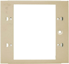 Hubbell Wiring Device-Kellems - 4.32 Inch Long x 4-3/4 Inch High, Rectangular Raceway Plate - Ivory, For Use with HBL4700 Series Raceways and HBL4750 Series Metal Raceways - Exact Industrial Supply