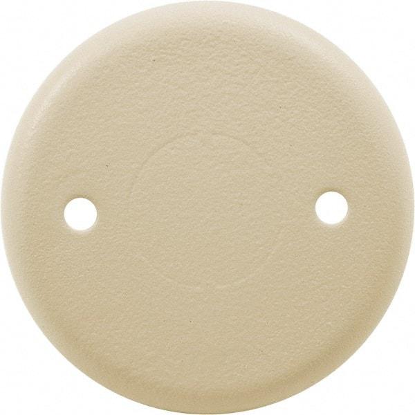 Hubbell Wiring Device-Kellems - 2.4 Inch Wide x 0.24 Inch High, Round Raceway Cover - Ivory, For Use with HBL500 Series Raceways and HBL750 Series Raceways - Exact Industrial Supply