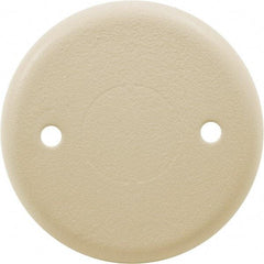 Hubbell Wiring Device-Kellems - 2.4 Inch Wide x 0.24 Inch High, Round Raceway Cover - Ivory, For Use with HBL500 Series Raceways and HBL750 Series Raceways - Exact Industrial Supply