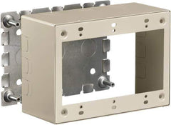 Hubbell Wiring Device-Kellems - 6.45 Inch Long x 2-3/4 Inch Wide x 4.54 Inch High, Rectangular Raceway Box - Ivory, For Use with HBL500 Series Raceways and HBL750 Series Raceways - Exact Industrial Supply
