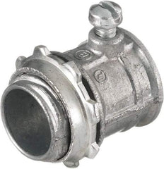Hubbell Wiring Device-Kellems - 1.2 Inch Long x 1.09 Inch Wide, Raceway Connector Coupling - Metallic, For Use with HBL500 Series Raceways and HBL750 Series Raceways - Exact Industrial Supply