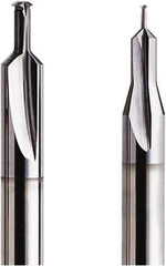 Seco - M1.4x0.30 Metric Coarse, 0.0382" Cutting Diam, 2 Flute, Solid Carbide Helical Flute Thread Mill - Internal Thread, 2.63mm LOC, 40mm OAL, 3mm Shank Diam - Exact Industrial Supply