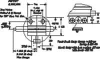 Mahr - 1-1/2 Inch Adjustable Slot and 1/4 Inch Bore, Drop Indicator AGD 1 Peacock Indicator - For Use with Adjusting Knobs - Exact Industrial Supply