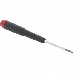 Wiha - 0.05" Precision Miniature Hex Driver - 1-9/16" Bade Length, Tapered Handle, 4-3/4" OAL - Exact Industrial Supply