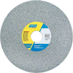 Norton - 8" Diam x 1-1/4" Hole x 1/2" Thick, H Hardness, 46 Grit Surface Grinding Wheel - Ceramic, Type 1, Coarse Grade, 3,105 Max RPM - Exact Industrial Supply