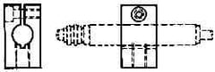 Mahr - Remote Data Collection Square Bracket - 28.6mm Overall Length, For Use with Cartridge Type Gage Head, Max micro m Indicators, Remote Indicating Units - Exact Industrial Supply