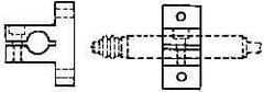 Mahr - Remote Data Collection T Bracket - 34.9mm Overall Length, For Use with 3/8 Inch Diameter Gage Heads, Cartridge Type Gage Head, Max micro m Indicators, Remote Indicating Units - Exact Industrial Supply