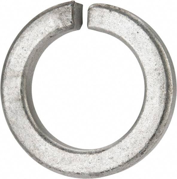 Value Collection - 1-3/4", 1.758" ID, 0.389" Thick Split Lock Washer - Grade 8 Spring Steel, Zinc-Plated Finish, 1.758" Min ID, 1.789" Max ID, 2.679" Max OD - Exact Industrial Supply