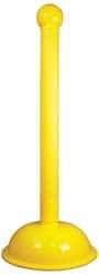 NMC - 41" High, 3" Pole Diam, Warning Post - Yellow - Exact Industrial Supply