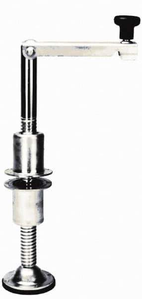 Vestil - 26 Inches Overall Height, 5,000 Lbs. Load Limit Leveling Jack - 4-1/2 Inches to 21-1/2 Inches Height Below Frame, 17 Inch Long Screw Travel - Exact Industrial Supply