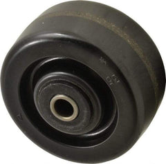 Albion - 4 Inch Diameter x 2 Inch Wide, Phenolic Caster Wheel - 800 Lb. Capacity, 2-3/8 Inch Hub Length, 1/2 Inch Axle Diameter, Self-Lube Bearing - Exact Industrial Supply