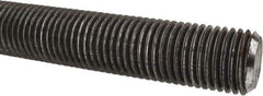 Made in USA - 1-1/4-7 UNC (Coarse), 6' Long, Low Carbon Steel Threaded Rod - Oil Finish Finish, Right Hand Thread - Exact Industrial Supply