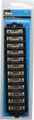 Ideal - 12 Poles, 600 Volt, 60 Amp, -40 to 266°F, Polyester Thermoplastic, Polyester Thermoplastic Multipole Terminal Block - Nickle Plated Brass, 22 to 6 AWG Compatibility, 1-1/4 Inch High - Exact Industrial Supply