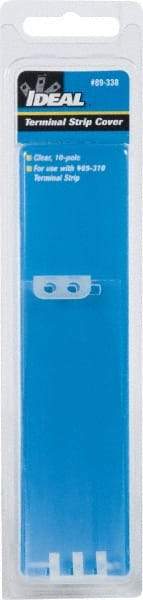 Ideal - 1.2mm High x 4.9" Long, Terminal Block End Cover - Use with 89-300 Terminal Strip Series - Exact Industrial Supply